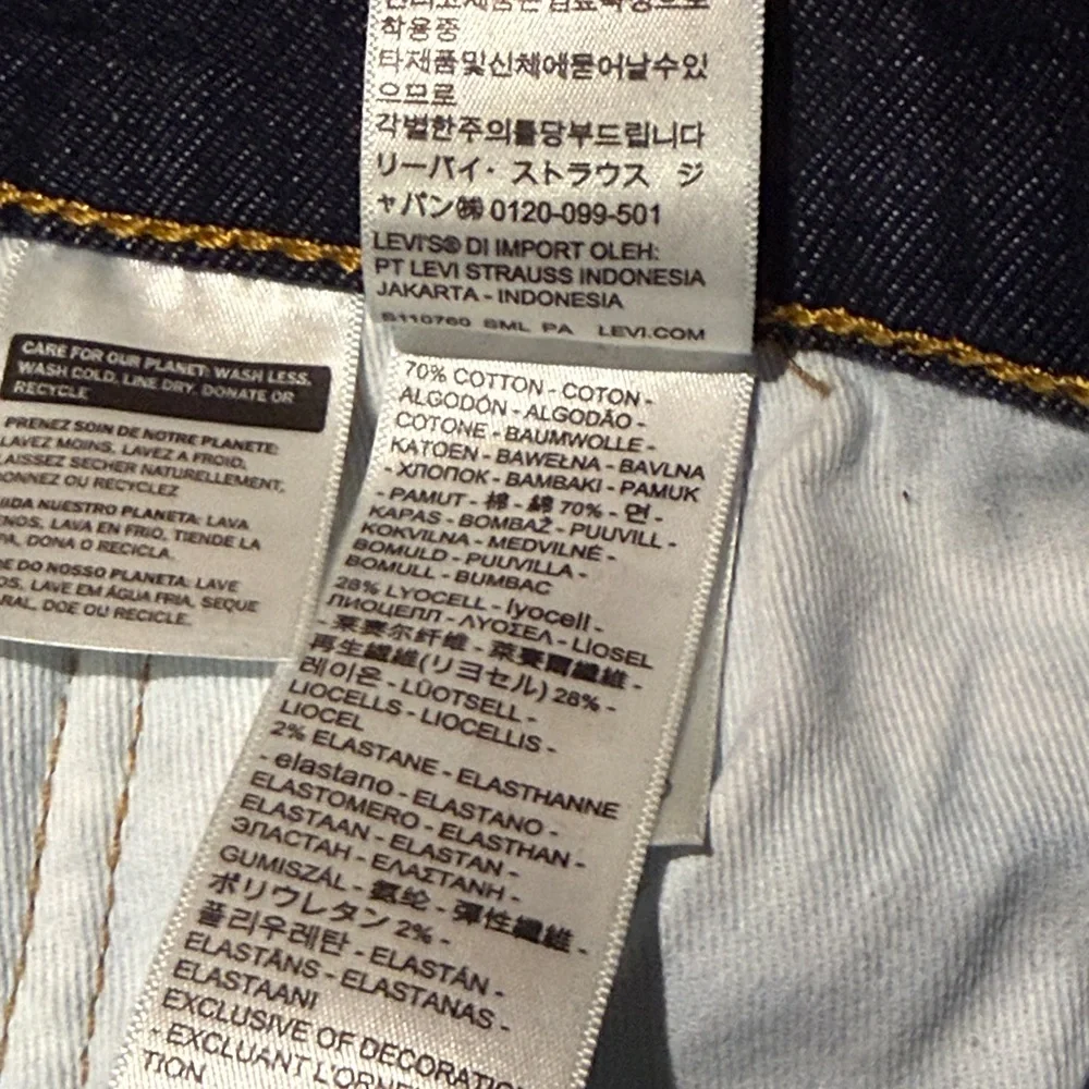Levi’s 502 Slim Taper - 36x34 - Dark Wash - Picture 7 of 7